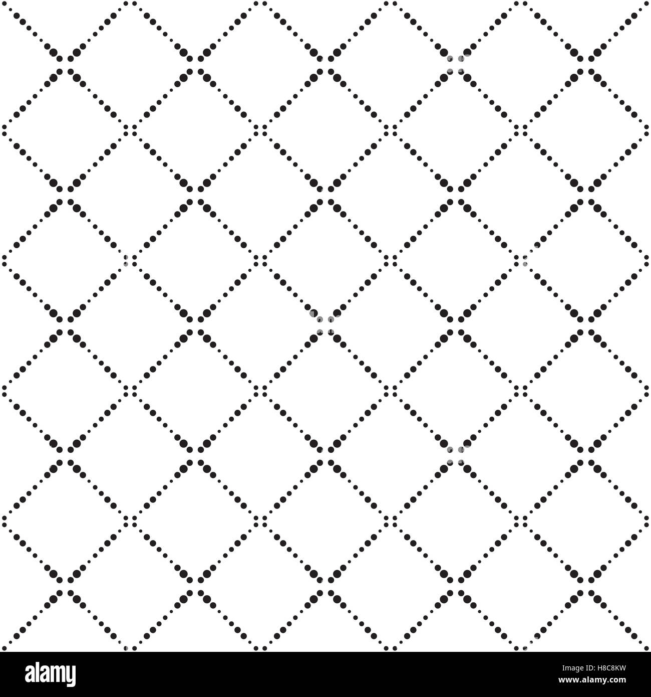 seamless pattern. Modern stylish texture. Repeating geometric tiles with dotted rhombus Stock Photo