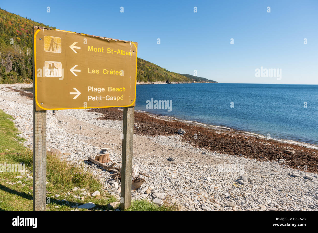 Map Of The Gaspe Peninsula High Resolution Stock Photography and Images