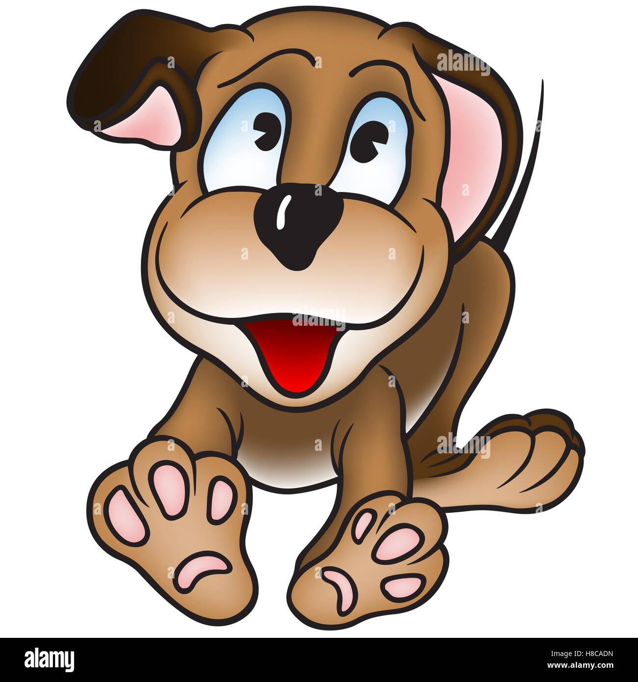 Cheerful Puppy Dog Stock Vector Image & Art - Alamy