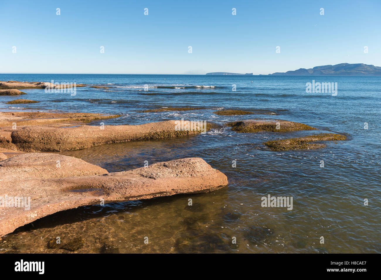Gaspé Bay as seen from Barachois beach in Gaspe Peninsula, Quebec
