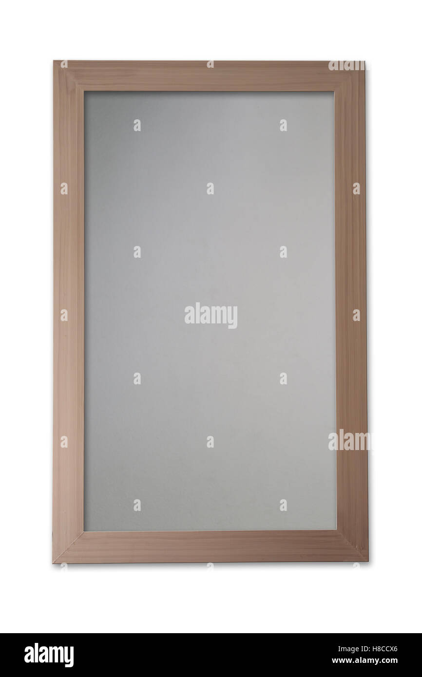 Old wooden frame isolated on white background Stock Photo - Alamy