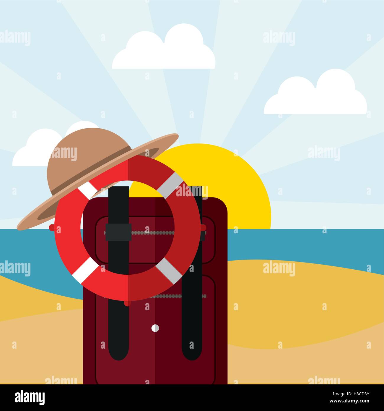 summer vacation travel Stock Vector Image & Art - Alamy