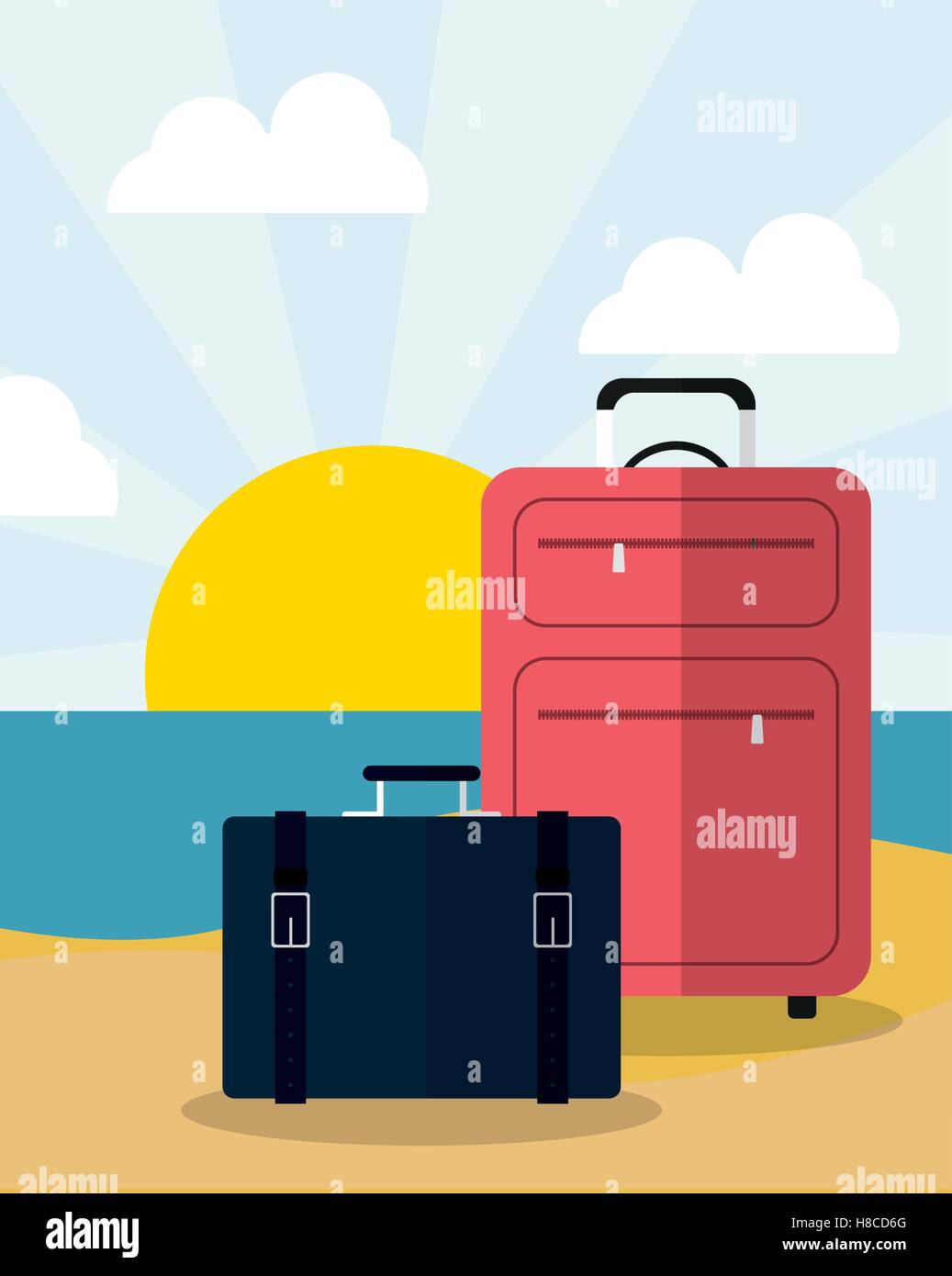 summer vacation travel Stock Vector Image & Art - Alamy