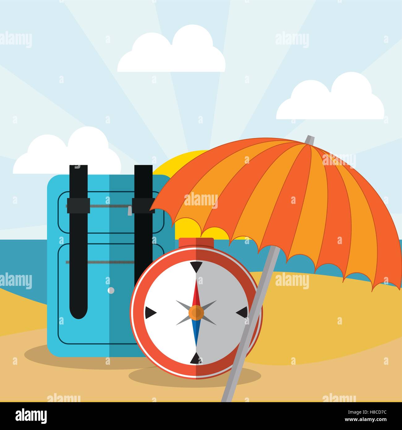 summer vacation travel Stock Vector Image & Art - Alamy