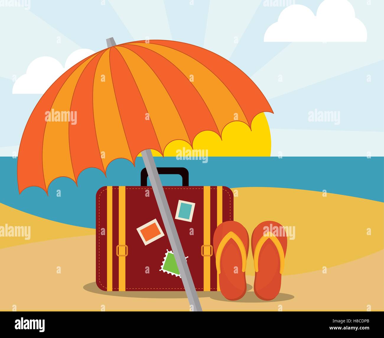 summer vacation travel Stock Vector Image & Art - Alamy
