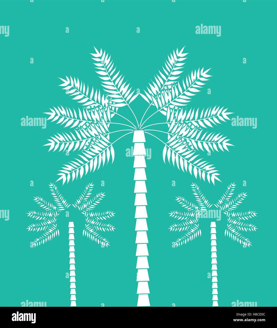 palms tree beach Stock Vector Image & Art - Alamy