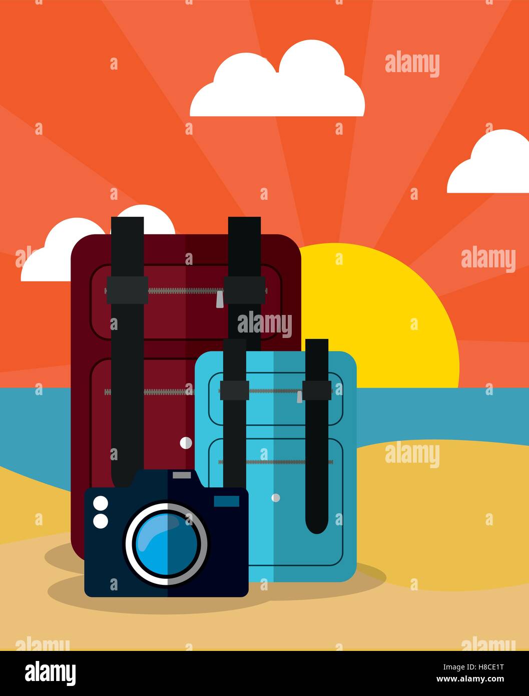 summer vacation travel Stock Vector Image & Art - Alamy