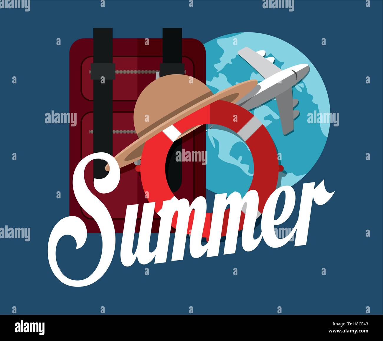 summer vacation travel Stock Vector Image & Art - Alamy