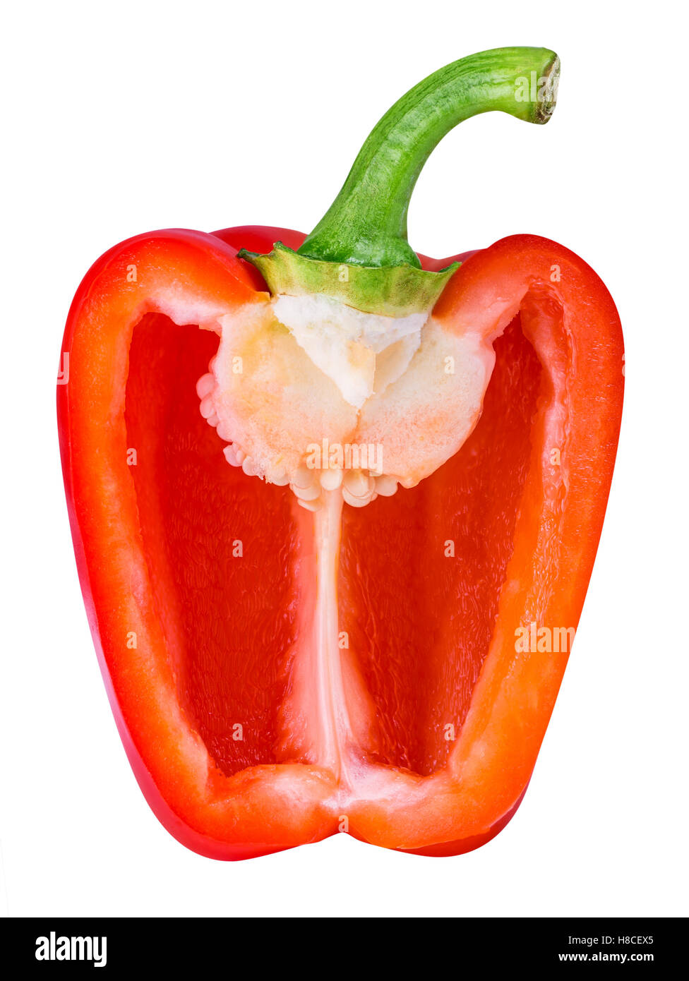 Red pepper isolated on white background with clipping path Stock Photo ...