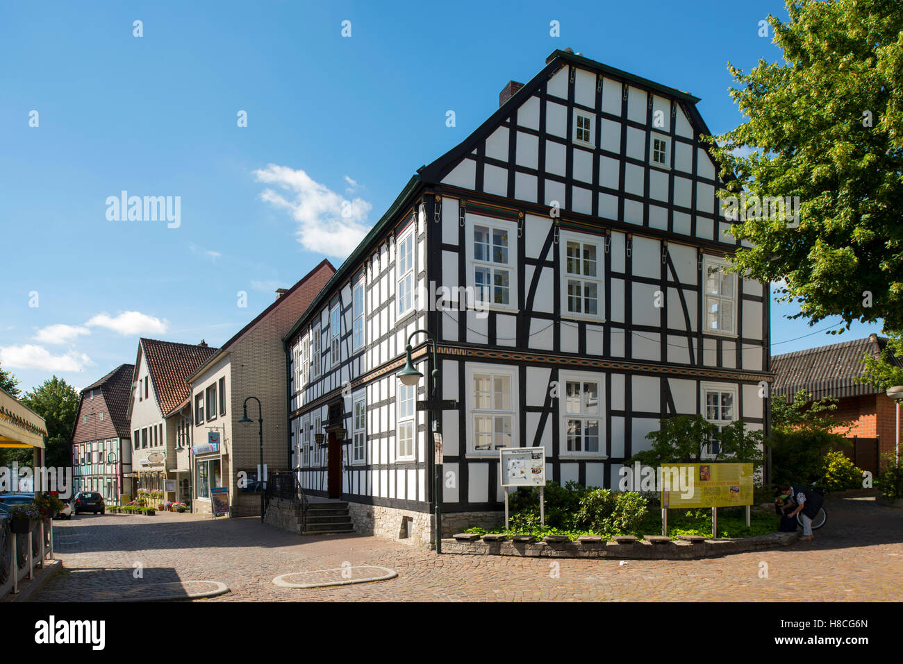 Deutschland, Nordrhein-Westfalen, Werther, Storck-Haus (Alte Bielefelder Straße 14), errichtet 1760, später von August Storck ge Stock Photo