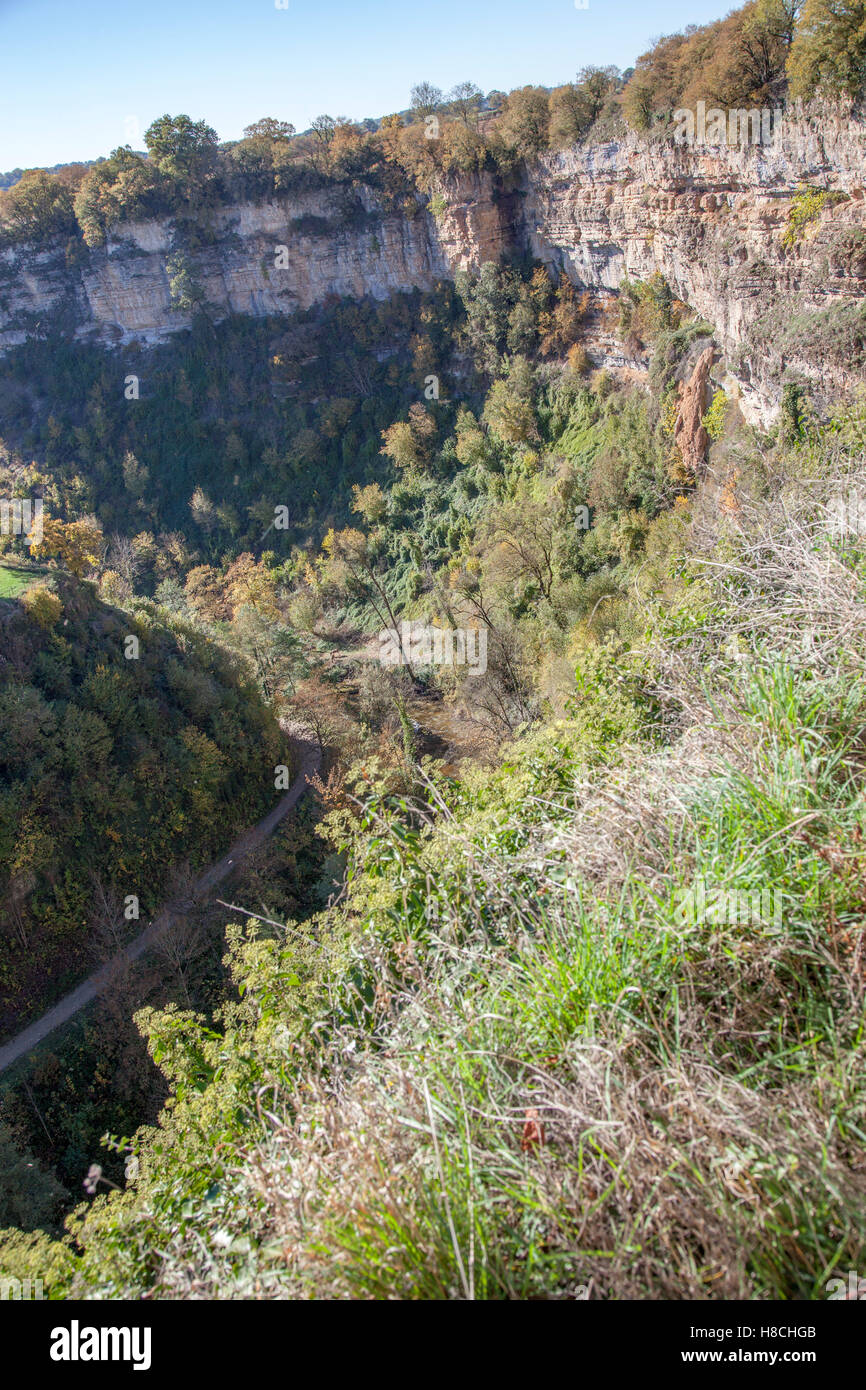 The Bozouls Hole in Autumn (France). That hole is a horseshoeshaped