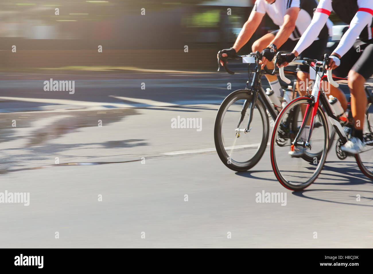 Two cyclists overtake hi-res stock photography and images - Alamy