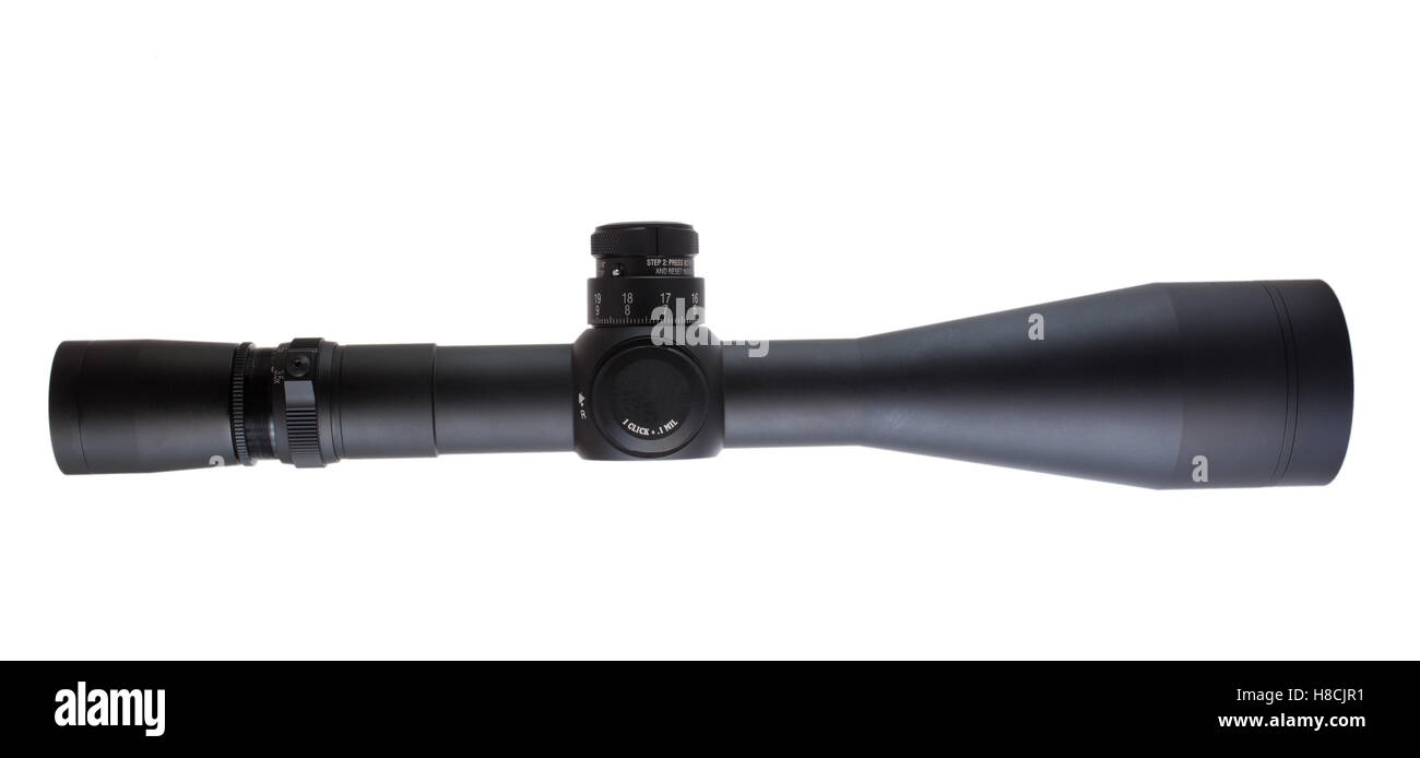 Riflescope that is used for taking long range shots Stock Photo Alamy