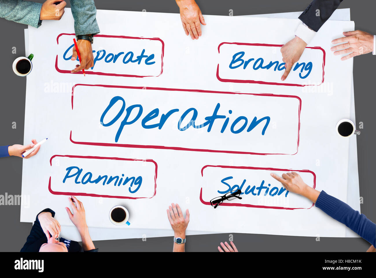 Business Team Discussion Meeting Team Concept Stock Photo - Alamy
