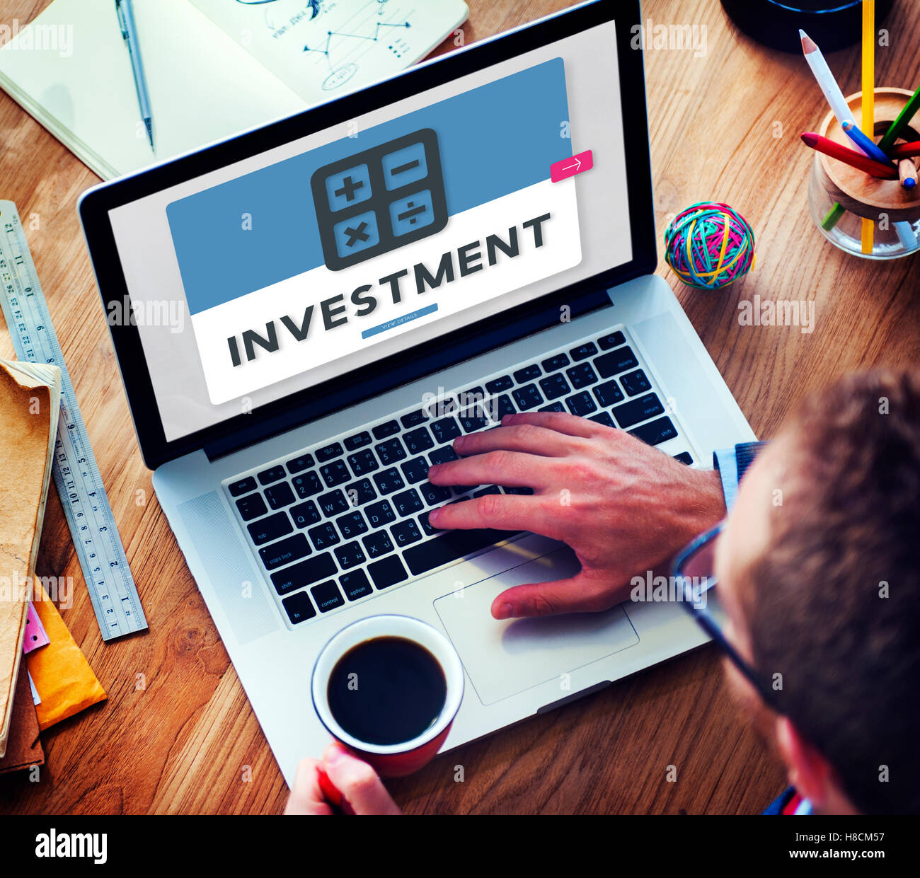 Investment Accounting Finance Budget Concept Stock Photo