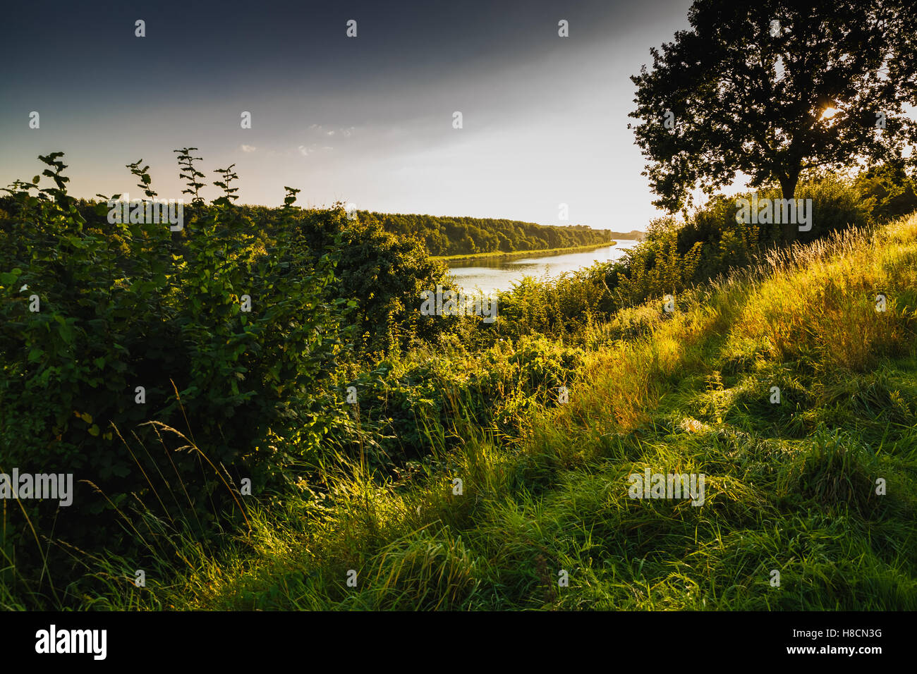 Ostsee canal Stock Photo