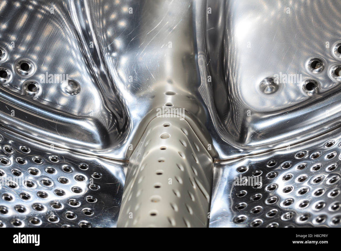 Inside a washing machine drum Stock Photo Alamy