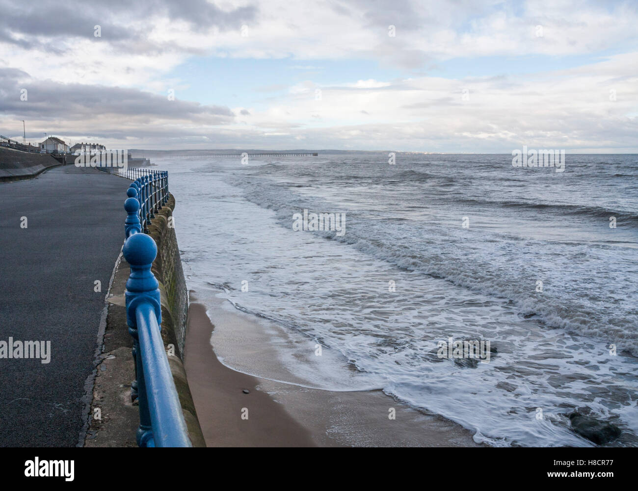 A view of the beach and sea off the Hartlepool Headland on the north