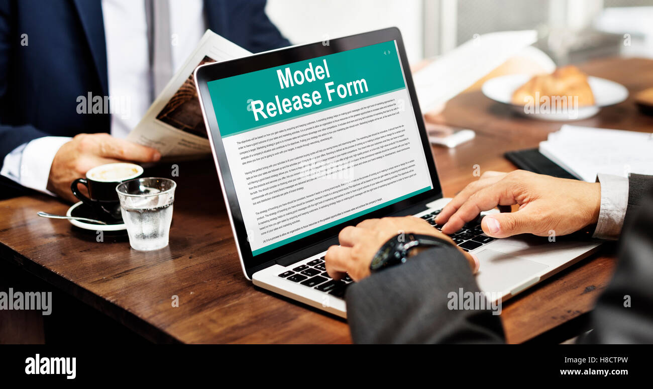 Model Release Form Application Concept Stock Photo Alamy