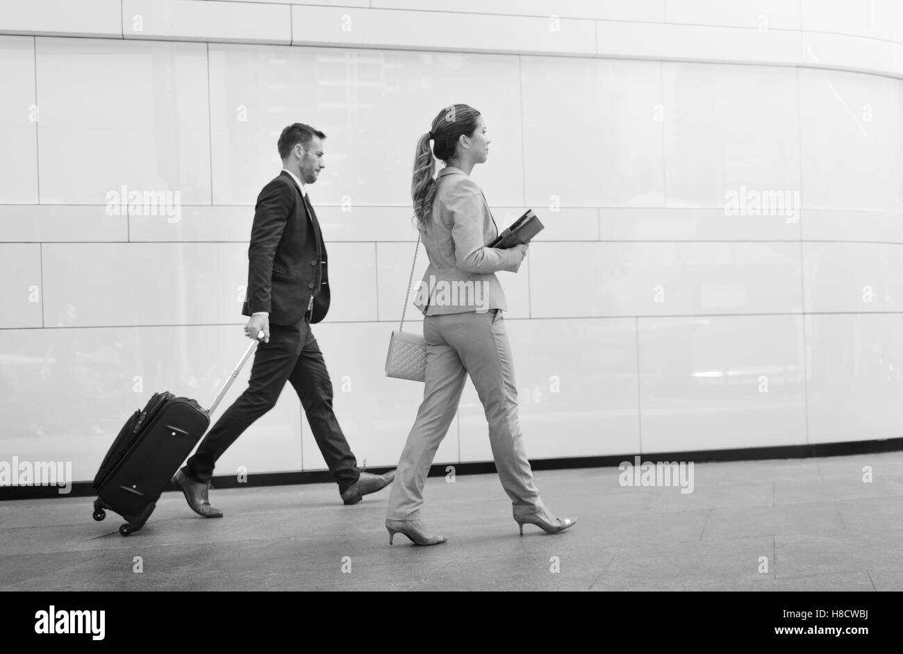 Business People Commuter Walking City Life Concept Stock Photo
