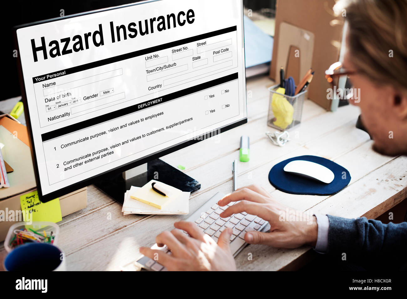 Hazard Insurance Property Protection Terms Concept Stock Photo Alamy