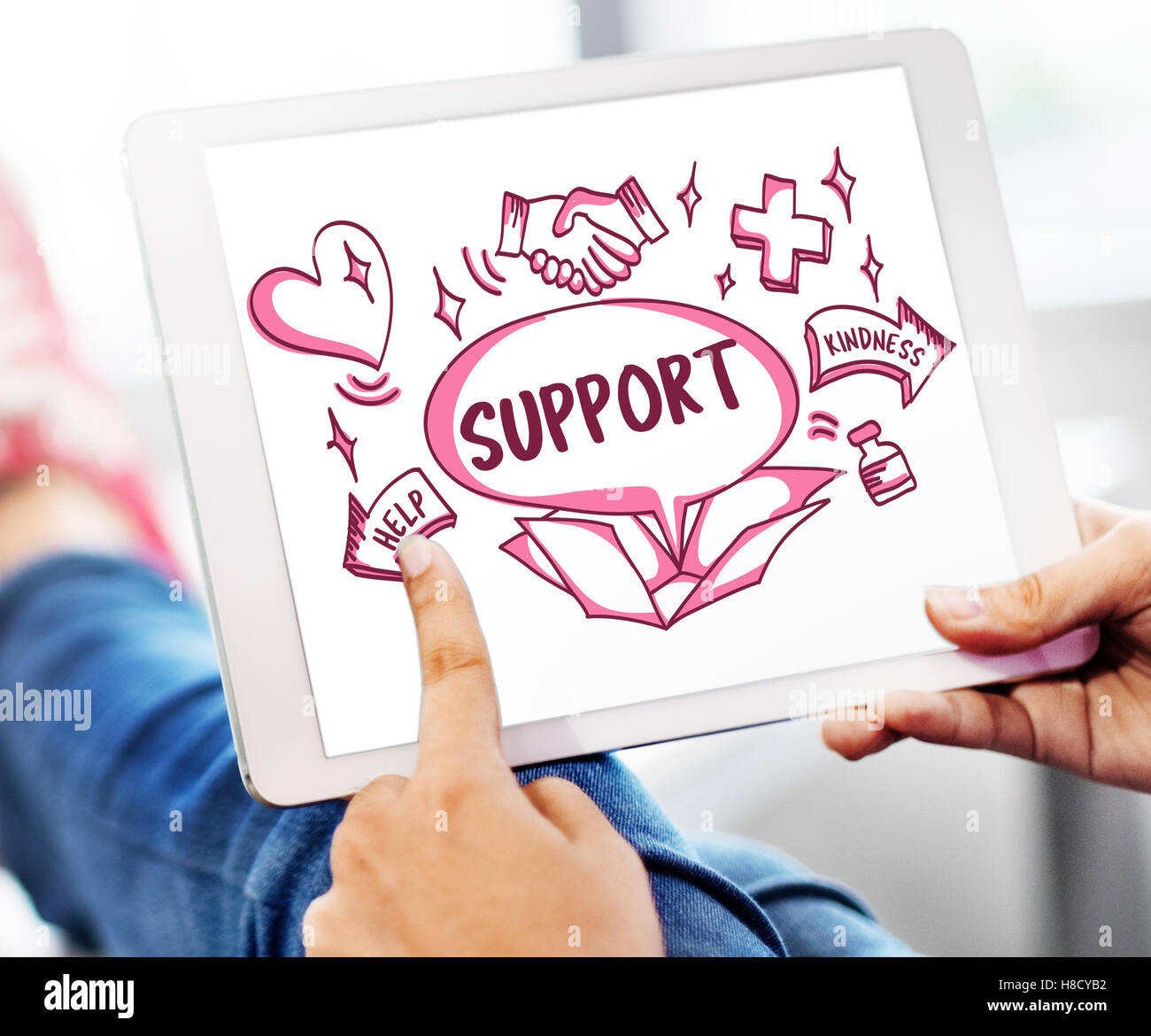 Support Donations Charity Volunteer Care Welfare Concept Stock Photo