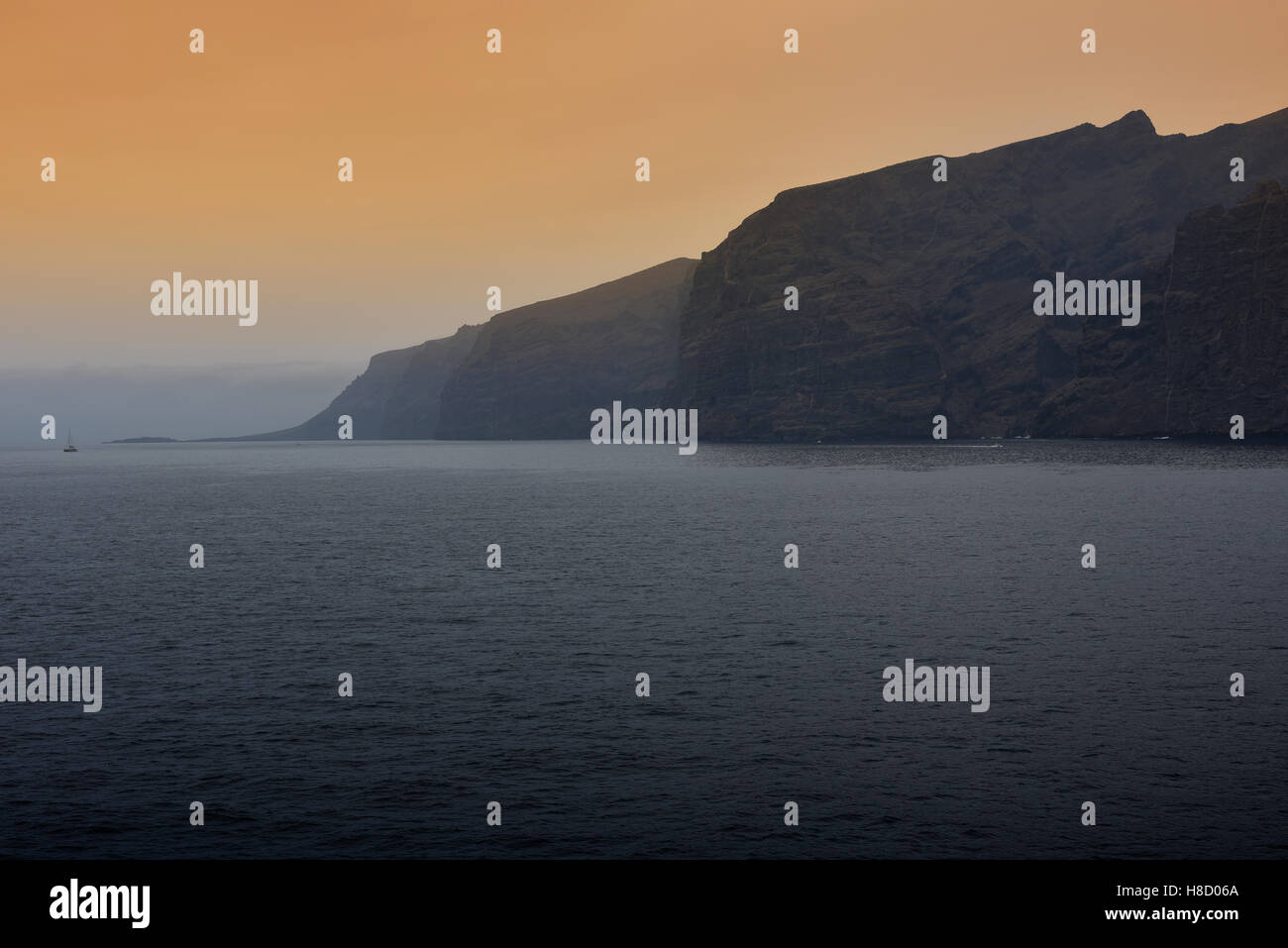 Acantilado de los Gigantes, Cliffs of the Giants, Los Gigantes, Tenerife, Canary Islands, Spain Stock Photo