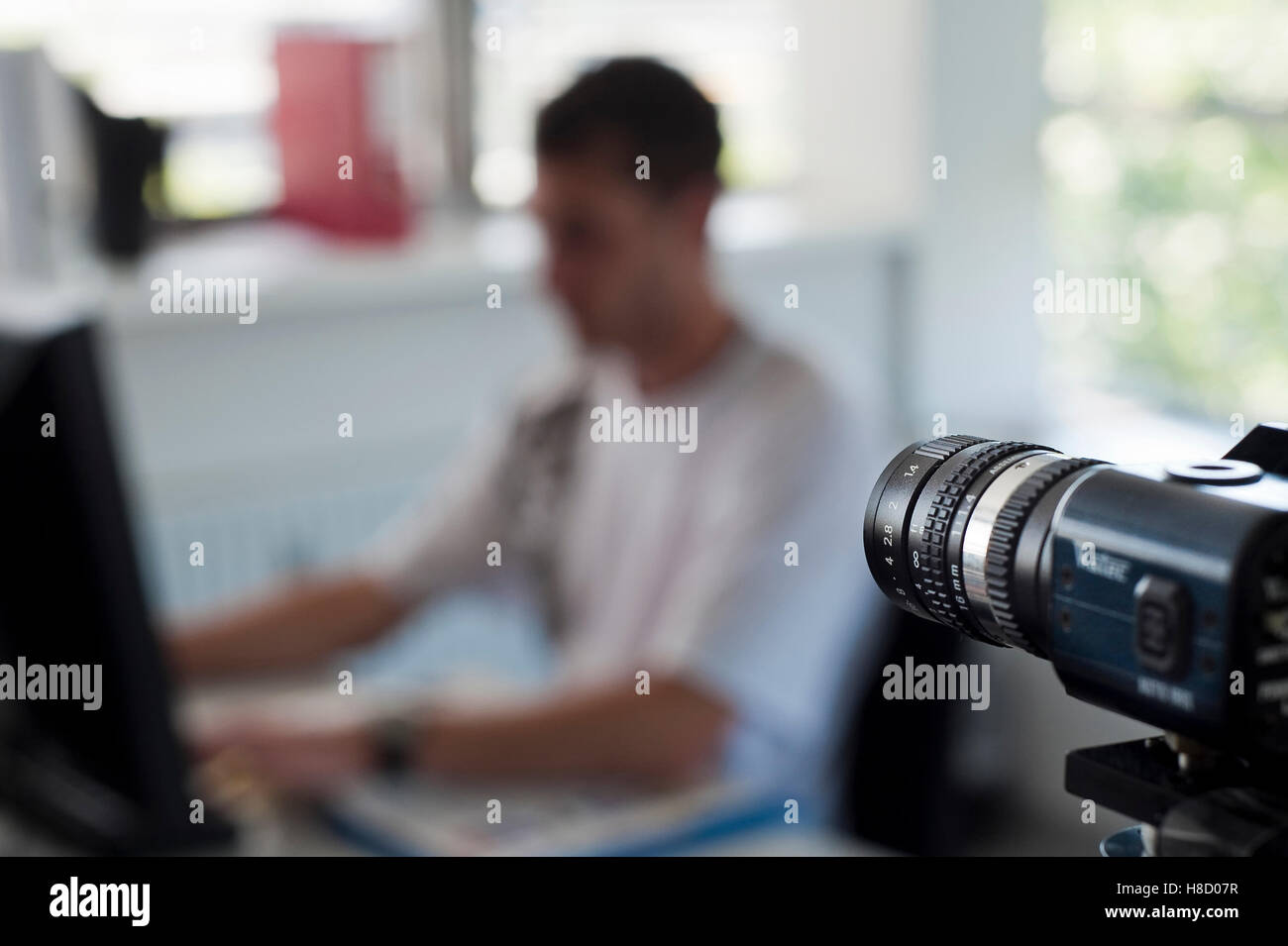 Observation camera at work Stock Photo Alamy
