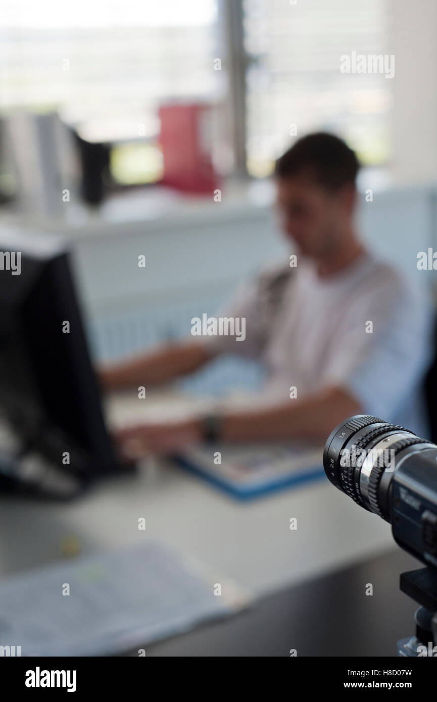 Observation camera at work Stock Photo Alamy