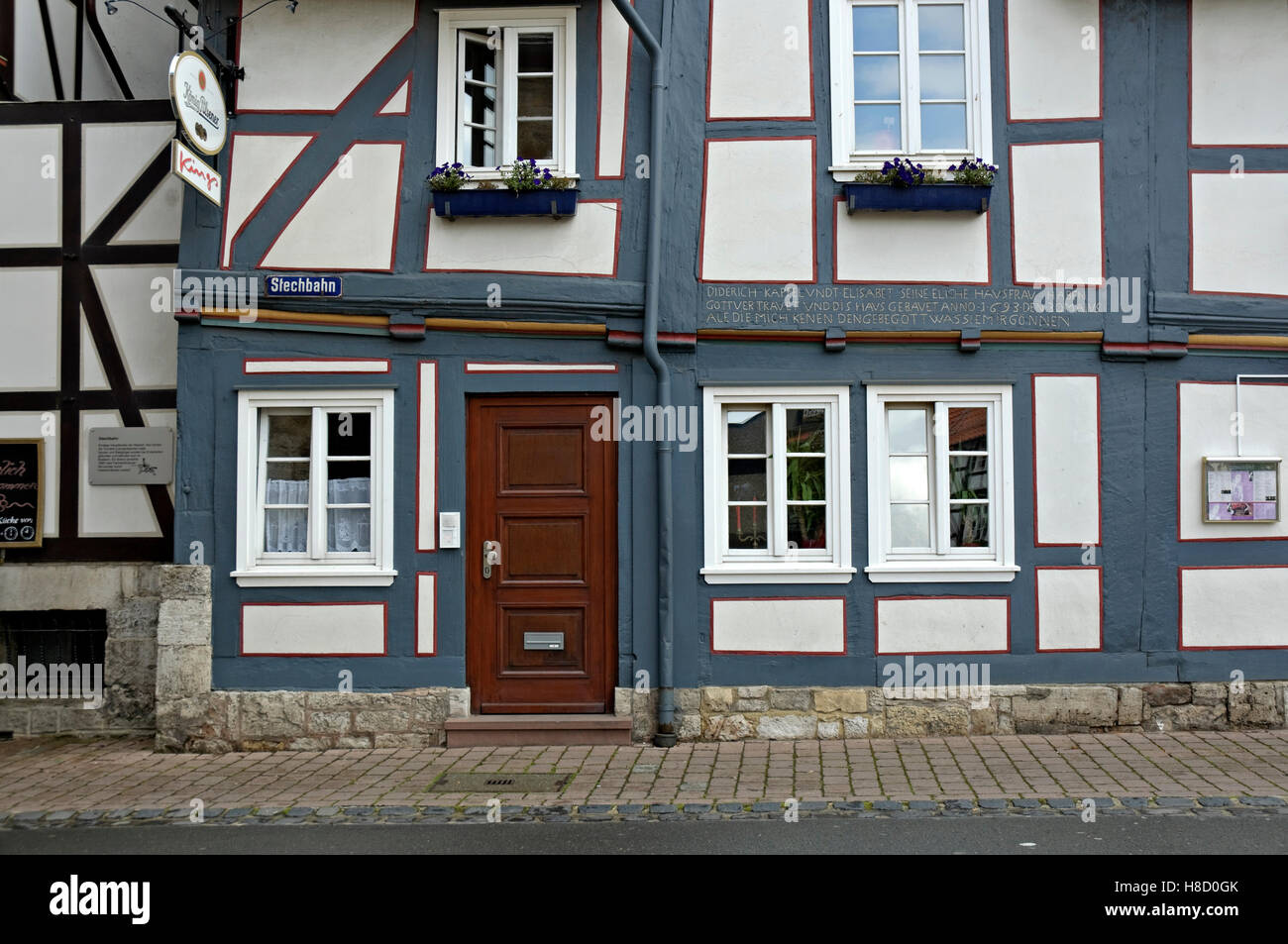 House, Korbach, Hesse Stock Photo