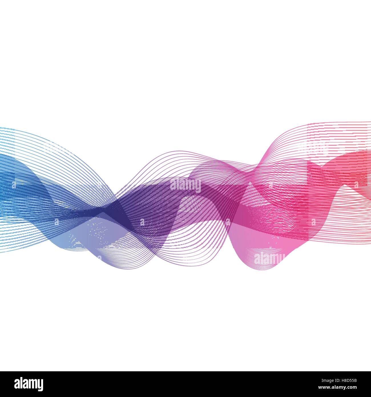 Abstract Colored Wave on Background. Vector Illustration Stock Vector ...