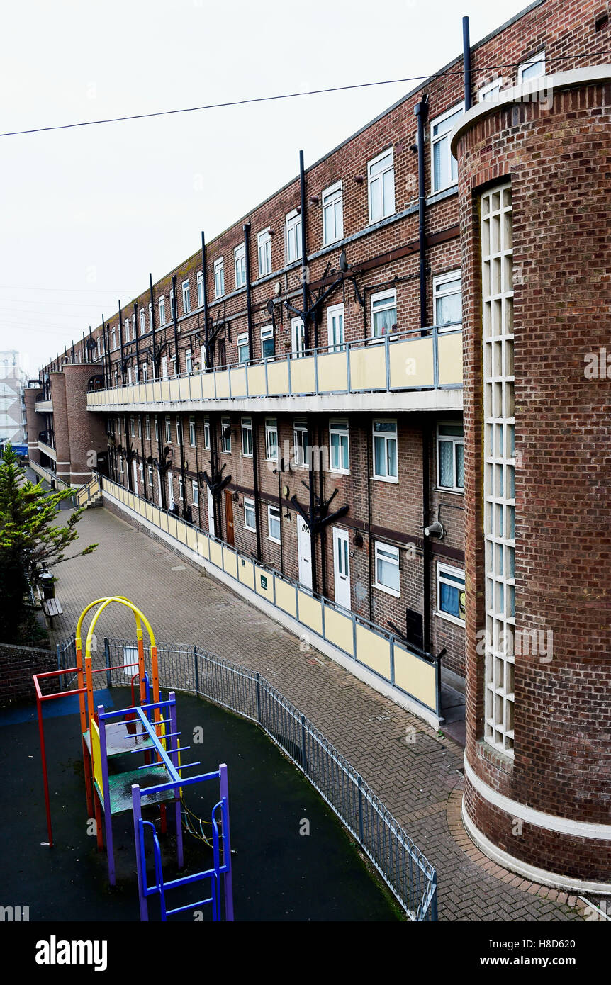 Brighton council flats Milner estate UK Stock Photo Alamy