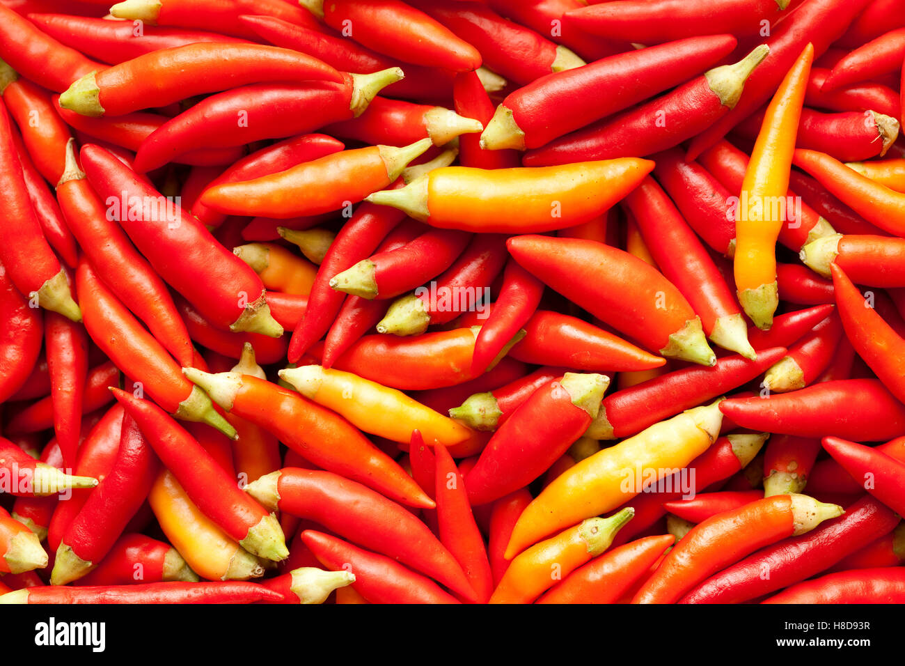fresh piquant red paprika as background Stock Photo