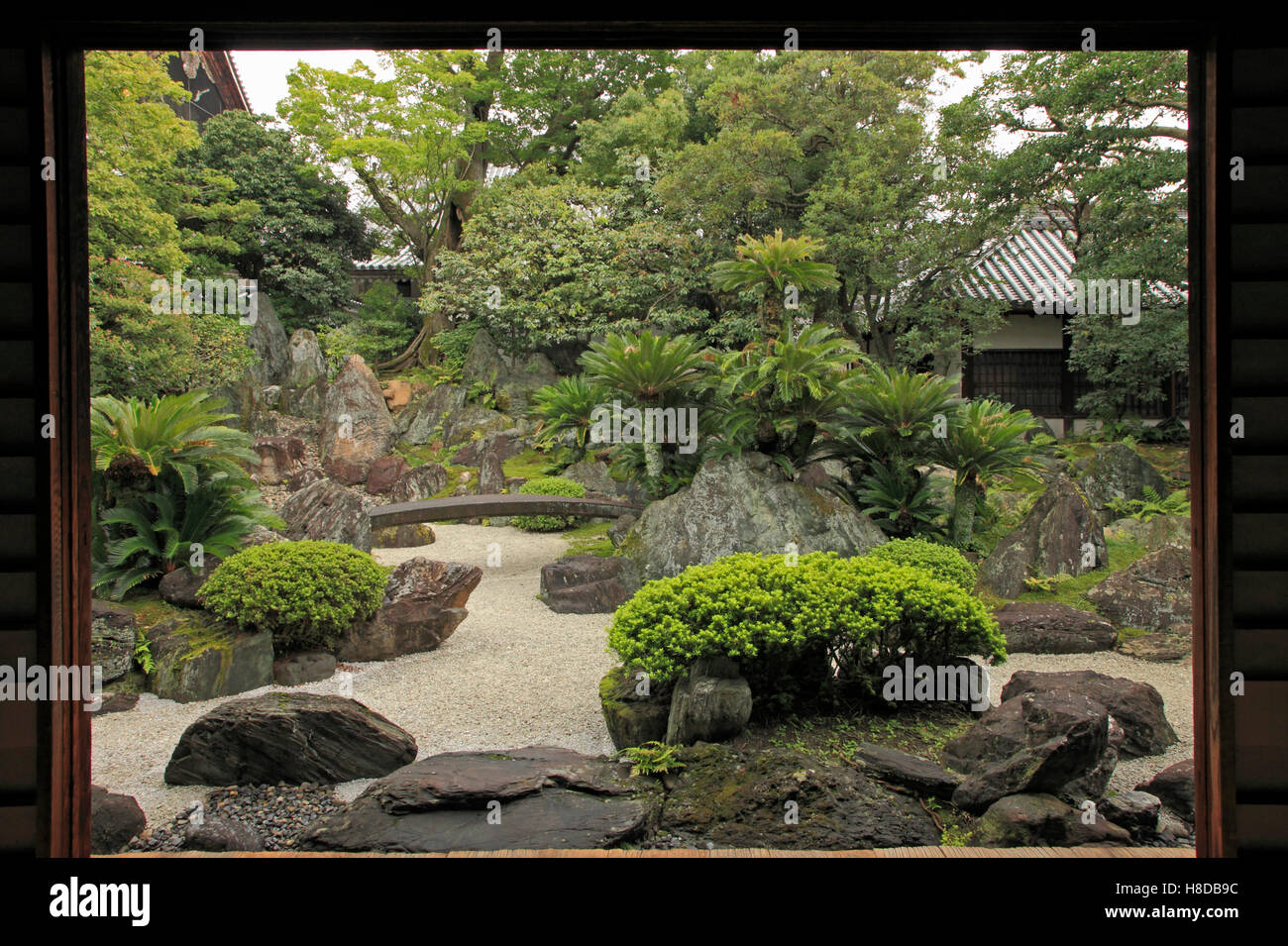 Japan, Kyoto, Daisho-in Temple Garden, Stock Photo