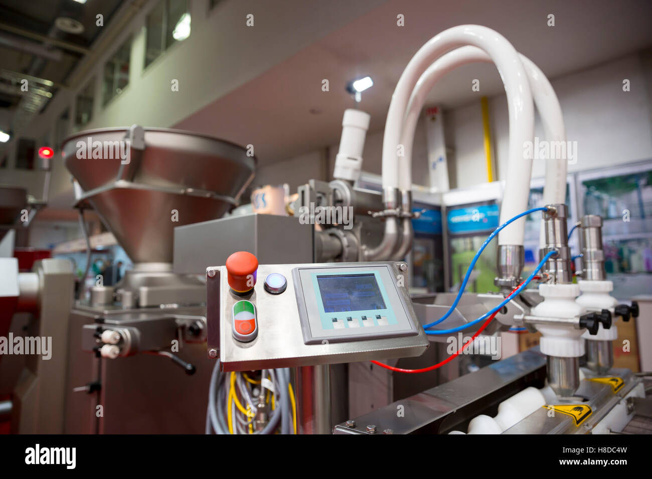 machine exhibition packaging & Factory Packaging Meat Photos Packaging Meat Stock