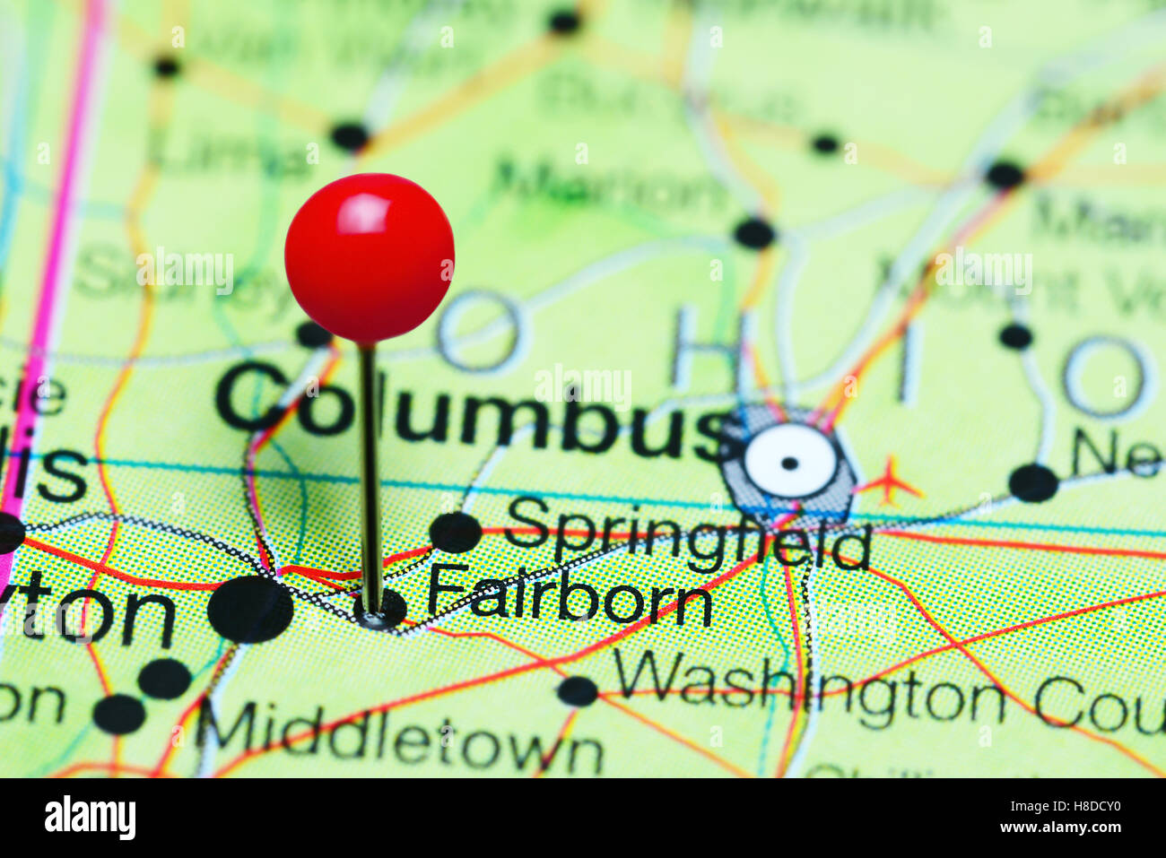 Fairborn ohio map hires stock photography and images Alamy