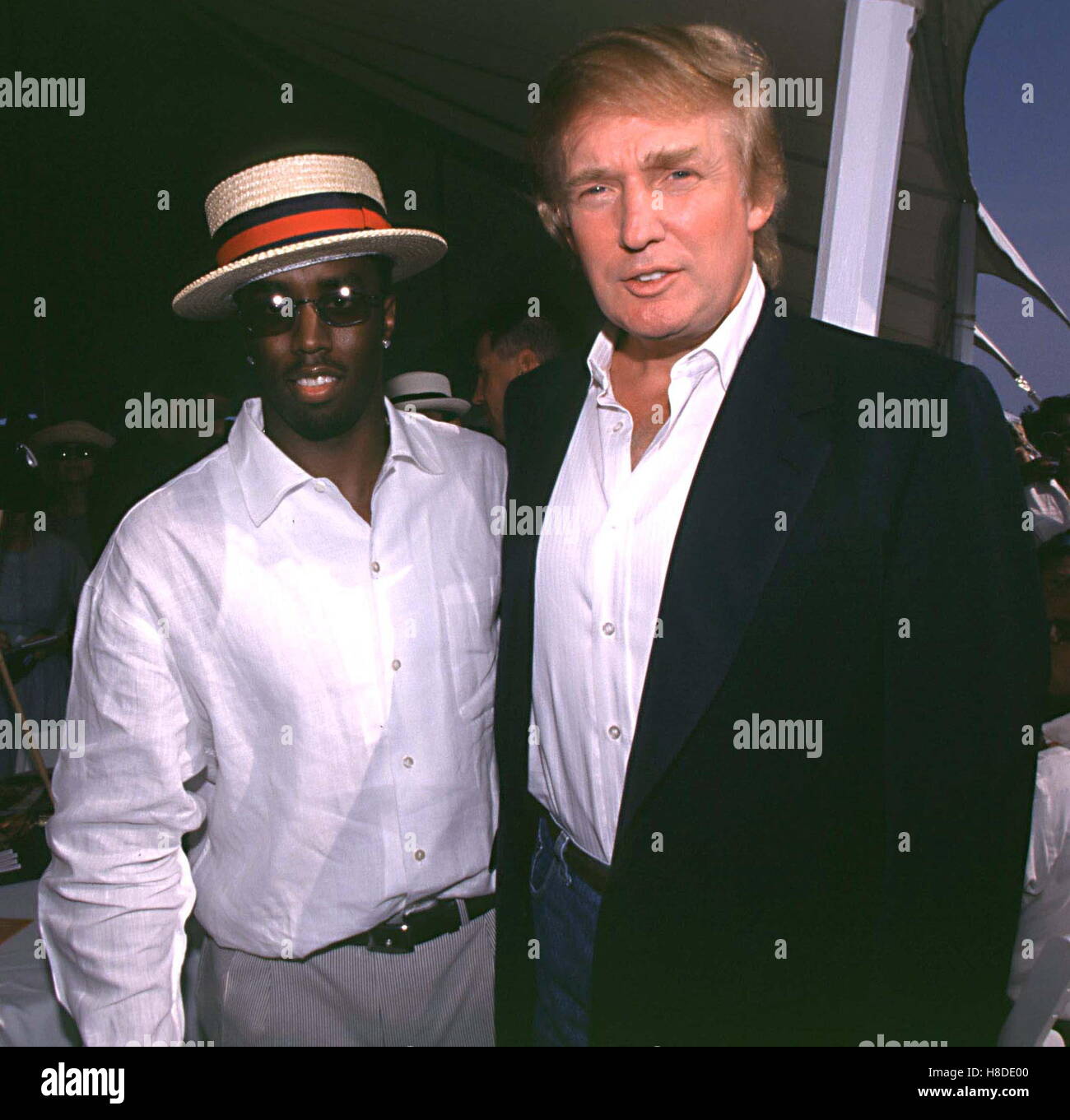 Puff Comb Jan. 1, 2011 - 8/15/98: Bridgehampton, NY.Sean Puffy Combs and Donald ...