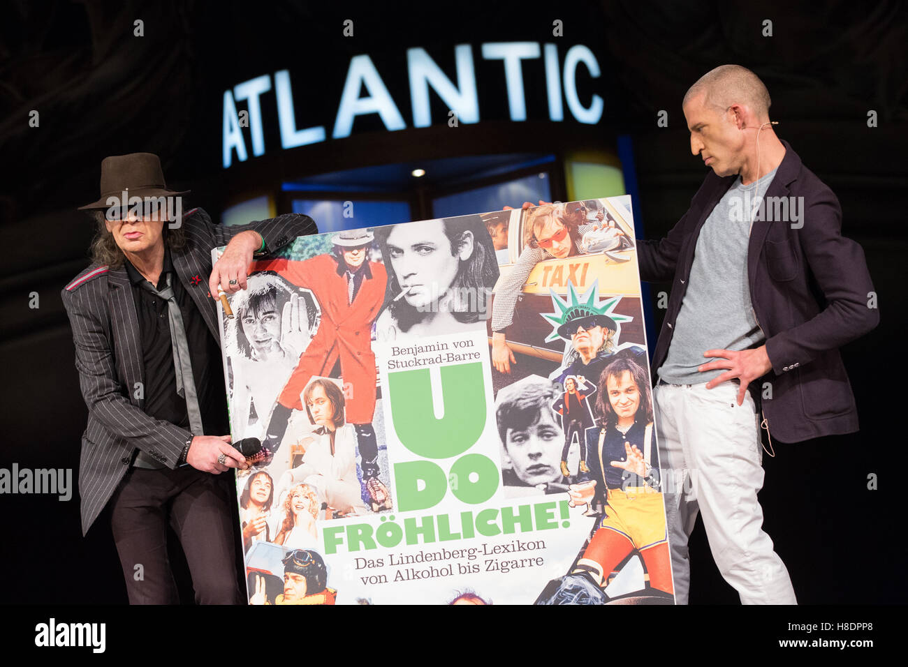 Musician Udo Lindenberg And Author Benjamin Von Stuckrad Barre L Stock Photo Alamy