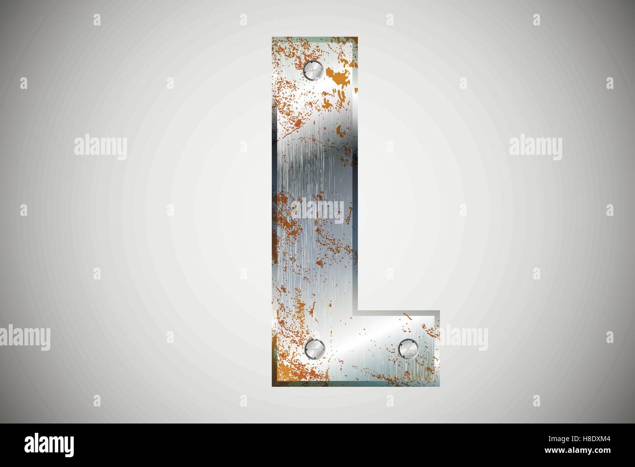 Polished metal letters Stock Vector Images - Alamy
