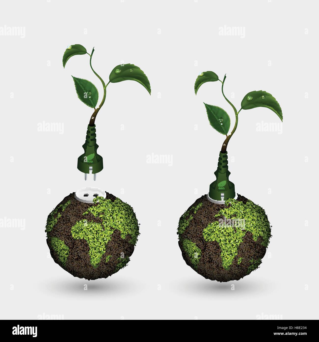 concept of clean, green energy Stock Vector Image & Art - Alamy