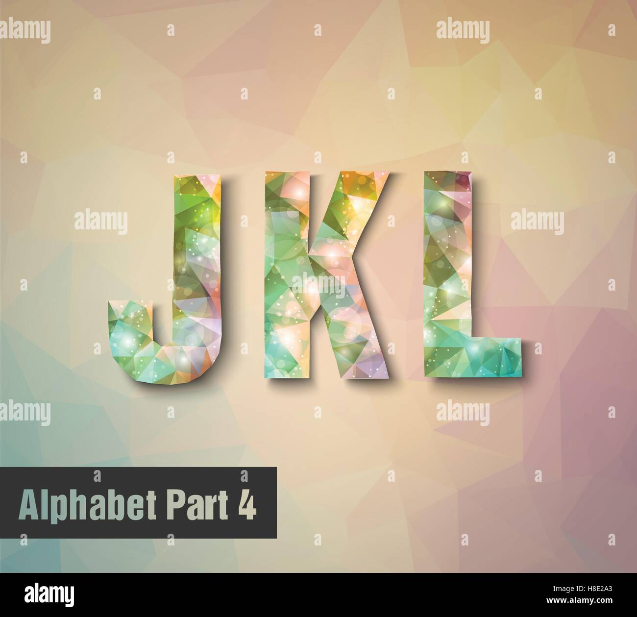 triangular multicolored alphabet Stock Vector Image & Art - Alamy