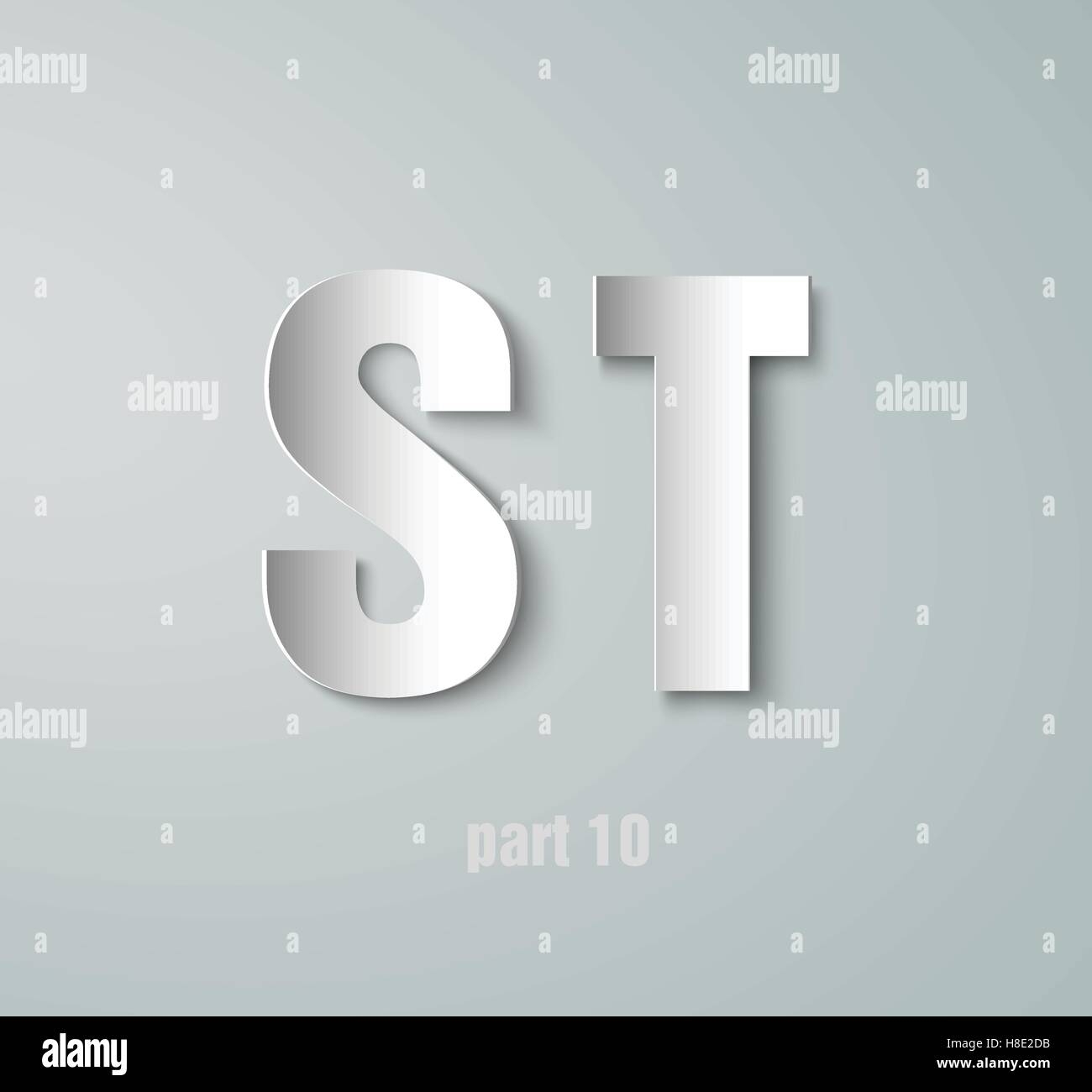 Vector Paper Graphic Alphabet Stock Vector Image & Art - Alamy