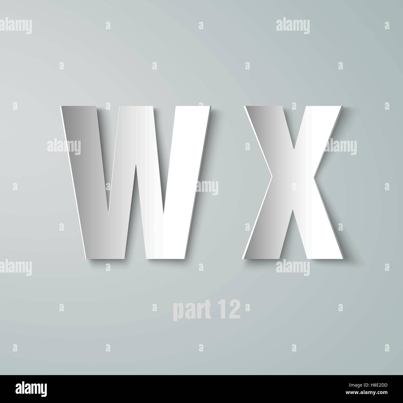 Vector Paper Graphic Alphabet Stock Vector Image & Art - Alamy