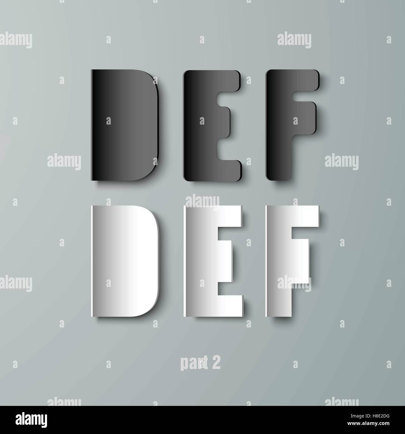 Vector Paper Graphic Alphabet Stock Vector Image & Art - Alamy