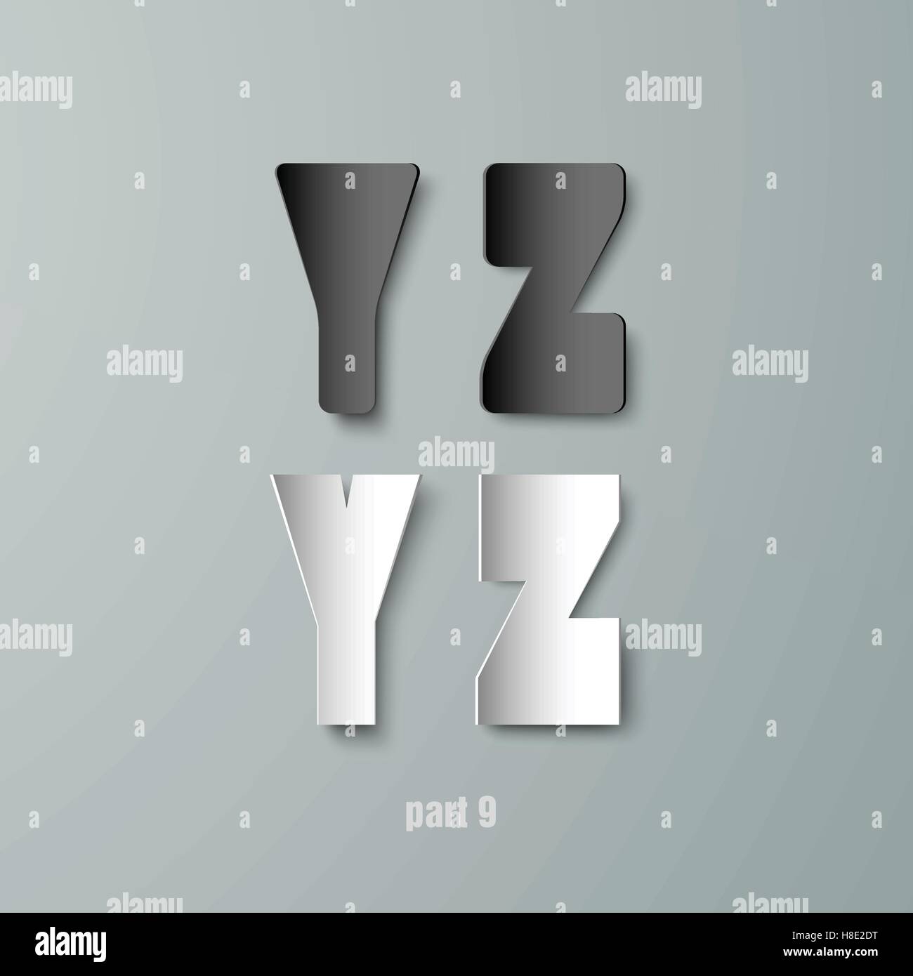 Vector Paper Graphic Alphabet Stock Vector Image & Art - Alamy