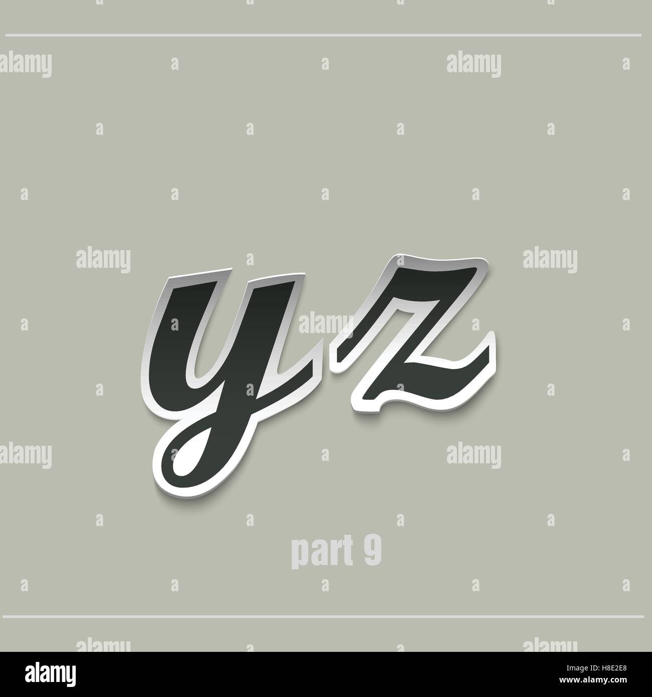 Vector Paper Graphic Alphabet Stock Vector Image & Art - Alamy