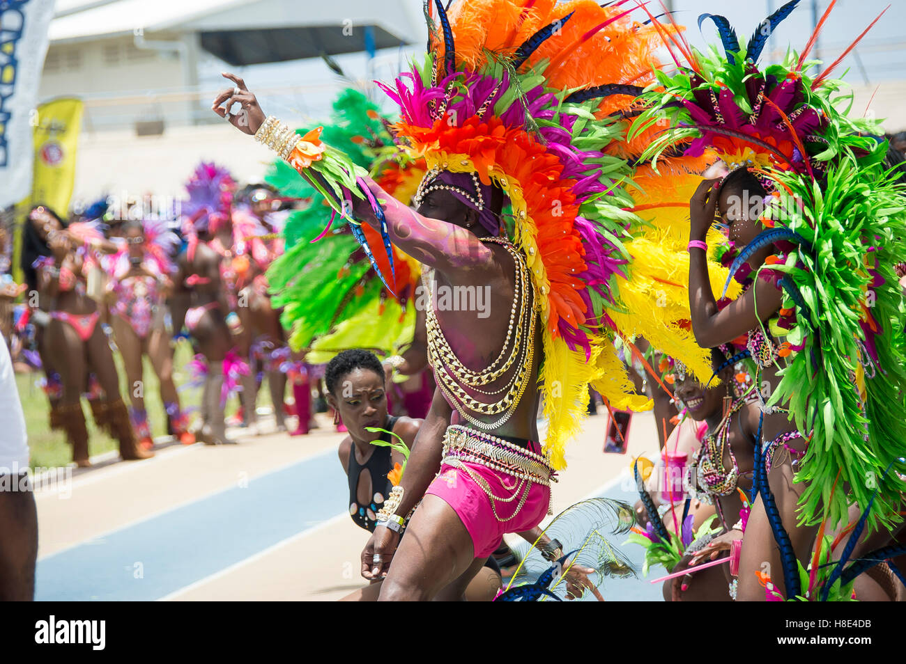 Barbados Crop Over Festival (Grand Kadooment 2016 in Barbados Stock
