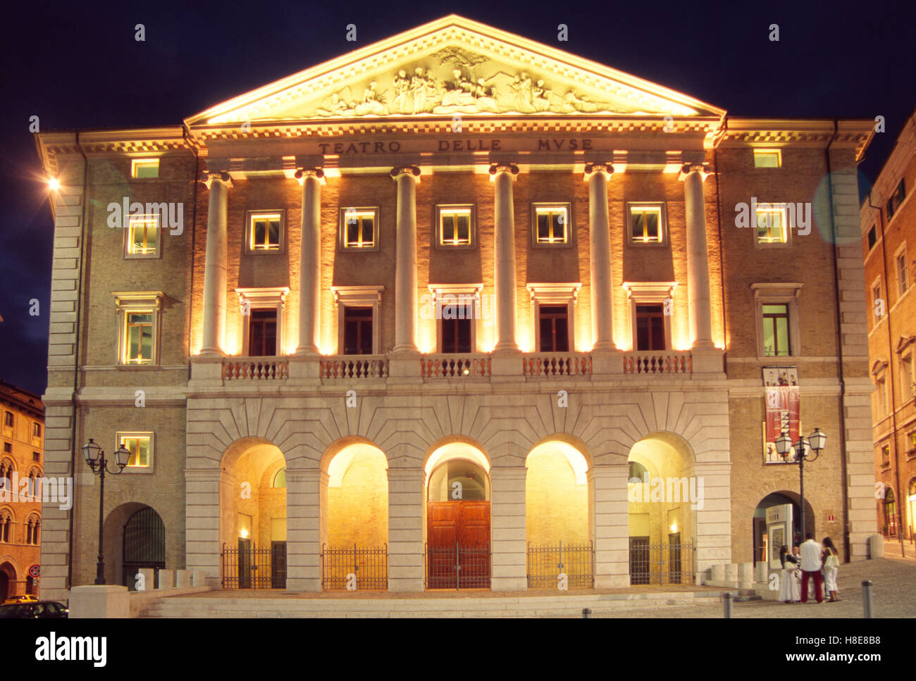 Italy, Marche, Ancona, Teatro delle Muse, Theater of the Muses, by Pietro  Ghinelli Architect Stock Photo - Alamy