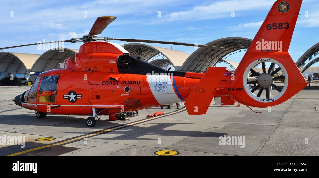 U.S. Coast Guard HH-65 Dolphin / MH-65 Dolphin Eurocopter rescue helicopter Stock Photo