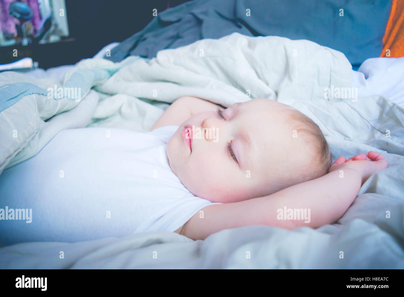 Sleeping baby Stock Photo